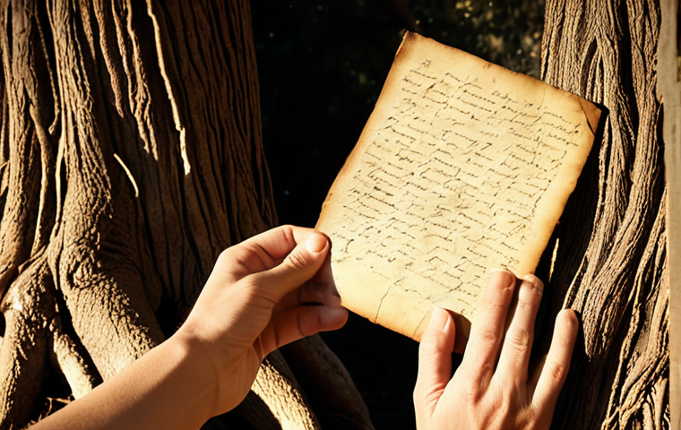 The Emotional Connection to Ancestry**
"A person's hand gently touching an old, faded photograph or a yellowed handwritten letter, with a subtle, shimmering thread of light connecting them to a silhouette of historical figures or an ancient tree's roots in the background, symbolizing the deep, emotional yearning for ancestral roots and identity across generations. The atmosphere is warm, reflective, and slightly mystical, emphasizing human connection and belonging."
2. **Prompt for