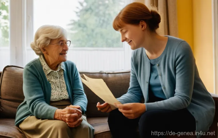 가문 연대표 작성 - **Prompt:** A cozy and warm indoor scene depicting a young adult, around 25 years old, engaged in co...